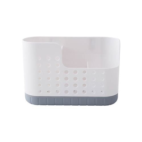 Kitchen Wall-mounted Sticky Drainable Chopstick Cage Tableware Storage Box(Gray)