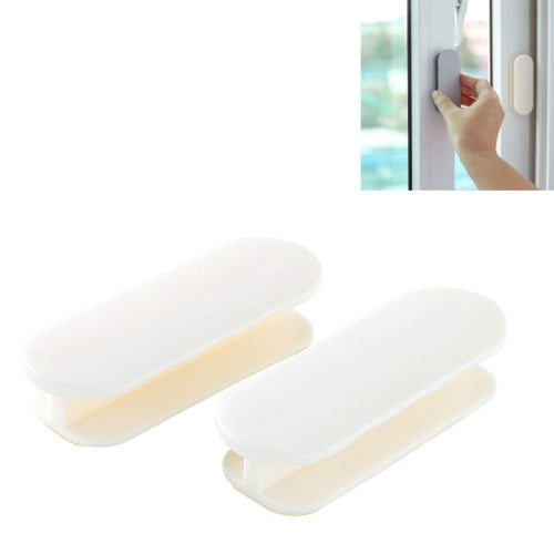 20 PCS Door Handle Punch-free Window Paste Type Handle Sliding Door Auxiliary Door Handle(White)