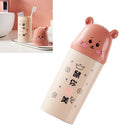 2 PCS Portable Travel Toothbrush Dental Set Storage Box Creative Simple Couple Wash Mouth Cup(Orange Hit Rice)