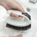 3 PCS Multifunctional Household Convenient Two-in-one Kitchen Cleaning Brush With Handle Laundry Brush