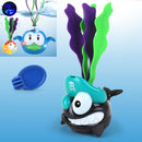 2 PCS Children Playing in Water Floating Lights Seaweed Baby Cartoon Bathroom Bath Toy, Random Color Delivery(Shark)