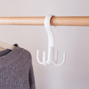 10 PCS Rotatable tie belt wardrobe storage hook