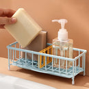 Kitchen Faucet Sponge Drain Basket Bathroom Multifunctional Sink Rack