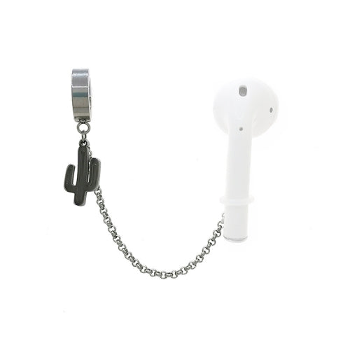 8 PCS Earphones Anti-lost Universal Earrings Non-pierced Ear Clips Titanium Steel Sports Ear Buckles, Style:HYE200429