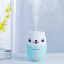 USB Humidifier Three in One Mute Office Moisturizing Mini Small Air Alcohol Atomizer(Blue)