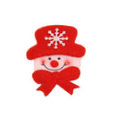 25 PCS Christmas Decorations Santa Claus Snowman Fabric Dolls Christmas Family Scene Christmas Tree Pendant, Specification: Brushed Cloth Snowman Head
