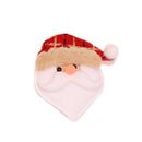 25 PCS Christmas Decorations Santa Claus Snowman Fabric Dolls Christmas Family Scene Christmas Tree Pendant, Specification: Plaid Old Man Head