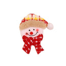 25 PCS Christmas Decorations Santa Claus Snowman Fabric Dolls Christmas Family Scene Christmas Tree Pendant, Specification: Plaid Snowman Head