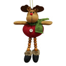 4 PCS Christmas Decorations Gift Small Pendant Plush Doll Christmas Tree Pendant Supplies, Style:A(Elk)
