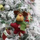 5 PCS Christmas Decoration Gift Christmas Hanging Decoration, Style:A(Elk)