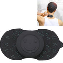 Smiling Face Relaxer Multifunctional Mini Waist Back Massager Cervical Spine Shoulder and Neck Massager(Wisdom Black)