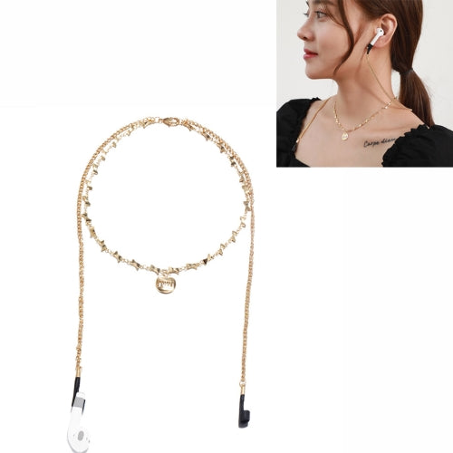 3 PCS For AirPods Headphone Anti-lost Chain Creative Wild Temperament Letter LOVE Necklace