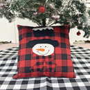 Christmas Decorations Pillow Cushion Cover Christmas Sofa Hugging Pillow Case(Snowman)
