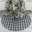 Christmas Ornaments Holiday Scene with Christmas Tree Bottom Decoration Tree Apron(Black White)