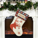 Christmas Ornaments Pendant Christmas Elk Stocking Gift Bag Candy Bag(Red)