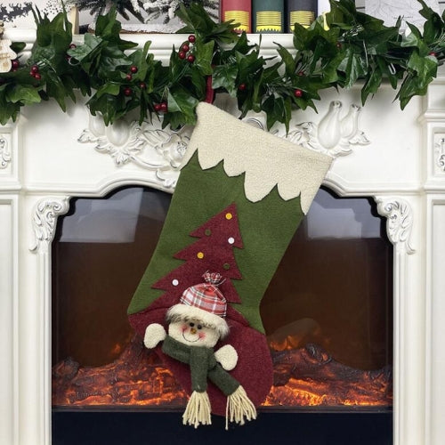 Christmas Decorations Christmas Socks Gift Bags Christmas Gifts Pendants(Snowman)