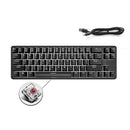 Ajazz K680T Mini USB Wired Dual-mode Charging 68-keys Laptop Bluetooth Mechanical Keyboard, Cable Length: 1.6m, Style:Tea Shaft(Black)