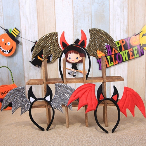 3 PCS Halloween Holiday Decorations Bat Decoration Headband, Random Color Delivery