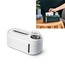 Humidifying Tissue Box Creative Wet And Dry Tissue Box, Colour: Pure White Gray Bottom