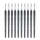 10 PCS 00000 WeiZhuang Hook Line Pen Painting Hand-painted Watercolor Wolf Mint Hook Line Pen Painting Stroke Thin Line Brush, Color:Dark Blue