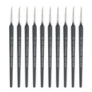 10 PCS 00 WeiZhuang Hook Line Pen Painting Hand-painted Watercolor Wolf Mint Hook Line Pen Painting Stroke Thin Line Brush, Color:Dark Blue