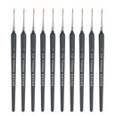 10 PCS 1 WeiZhuang Hook Line Pen Painting Hand-painted Watercolor Wolf Mint Hook Line Pen Painting Stroke Thin Line Brush, Color:Dark Blue