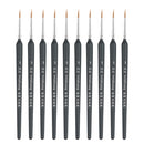 10 PCS 3 WeiZhuang Hook Line Pen Painting Hand-painted Watercolor Wolf Mint Hook Line Pen Painting Stroke Thin Line Brush, Color:Dark Blue