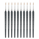 10 PCS 4 WeiZhuang Hook Line Pen Painting Hand-painted Watercolor Wolf Mint Hook Line Pen Painting Stroke Thin Line Brush, Color:Dark Blue