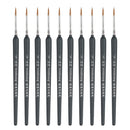 10 PCS 5 WeiZhuang Hook Line Pen Painting Hand-painted Watercolor Wolf Mint Hook Line Pen Painting Stroke Thin Line Brush, Color:Dark Blue