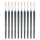 10 PCS 6 WeiZhuang Hook Line Pen Painting Hand-painted Watercolor Wolf Mint Hook Line Pen Painting Stroke Thin Line Brush, Color:Dark Blue