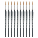 10 PCS 7 WeiZhuang Hook Line Pen Painting Hand-painted Watercolor Wolf Mint Hook Line Pen Painting Stroke Thin Line Brush, Color:Dark Blue