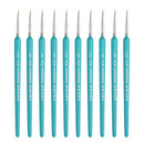 10 PCS 00 WeiZhuang Hook Line Pen Painting Hand-painted Watercolor Wolf Mint Hook Line Pen Painting Stroke Thin Line Brush, Color:Sky Blue