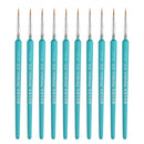 10 PCS 2 WeiZhuang Hook Line Pen Painting Hand-painted Watercolor Wolf Mint Hook Line Pen Painting Stroke Thin Line Brush, Color:Sky Blue