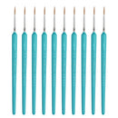 10 PCS 4 WeiZhuang Hook Line Pen Painting Hand-painted Watercolor Wolf Mint Hook Line Pen Painting Stroke Thin Line Brush, Color:Sky Blue