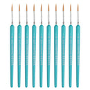 10 PCS 6 WeiZhuang Hook Line Pen Painting Hand-painted Watercolor Wolf Mint Hook Line Pen Painting Stroke Thin Line Brush, Color:Sky Blue