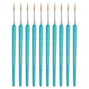 10 PCS 7 WeiZhuang Hook Line Pen Painting Hand-painted Watercolor Wolf Mint Hook Line Pen Painting Stroke Thin Line Brush, Color:Sky Blue