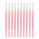 10 PCS 4 WeiZhuang Hook Line Pen Painting Hand-painted Watercolor Wolf Mint Hook Line Pen Painting Stroke Thin Line Brush, Color:Pink
