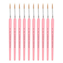 10 PCS 6 WeiZhuang Hook Line Pen Painting Hand-painted Watercolor Wolf Mint Hook Line Pen Painting Stroke Thin Line Brush, Color:Pink