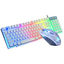 KUIYN T6 Desktop Computer Game Manipulator Sense Luminous Keyboard and Mouse Set, Cable Length: 1.5m(White )