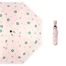 Student Vinyl Sunscreen Small Fresh Umbrella Folding Automatic Umbrella, Style:Self-opening(Light Pink)