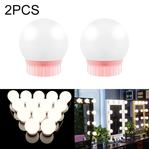 2 LEDs Mirror Front Light Dimmable Makeup Mirror USB Touch Control Light