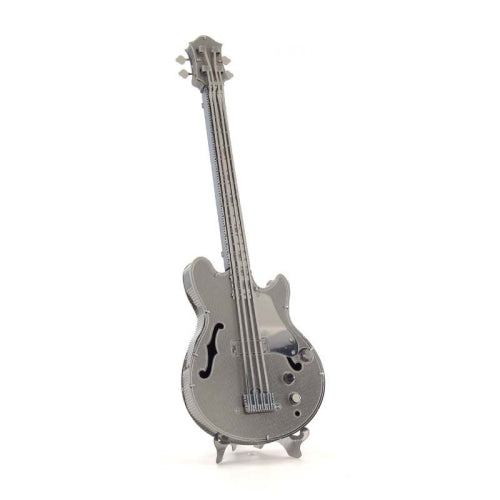 3 PCS 3D Metal Assembly Musical Instrument Model DIY Puzzle Toy, Style:Bass Guitar