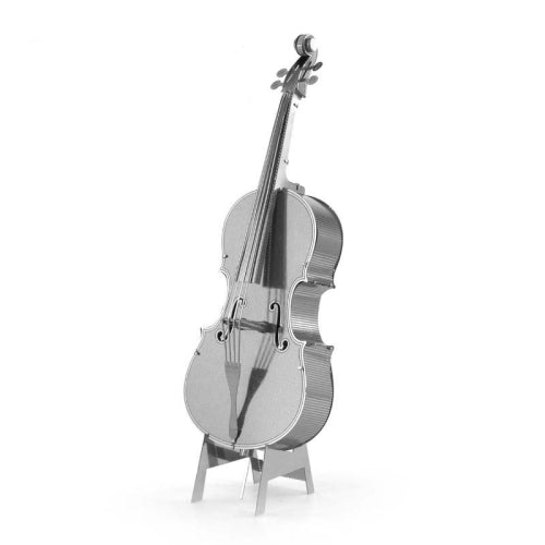 3 PCS 3D Metal Assembly Musical Instrument Model DIY Puzzle Toy, Style:Cello