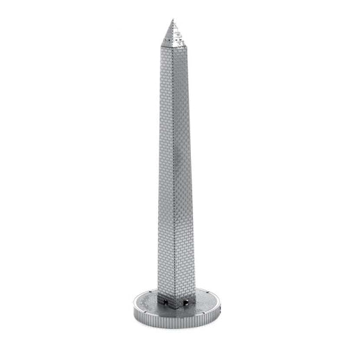 3 PCS 3D Metal Assembly Model World Building DIY Puzzle Toy, Style:Washington Monument