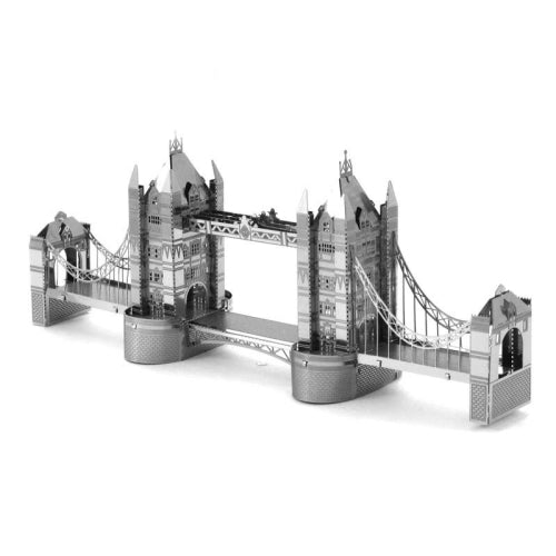 3 PCS 3D Metal Assembly Model World Building DIY Puzzle Toy, Style:Tower Bridge