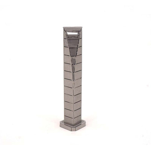 3 PCS 3D Metal Assembly Model World Building DIY Puzzle Toy, Style:Shanghai World Financial Center