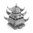 3 PCS 3D Metal Assembly Model World Building DIY Puzzle Toy, Style:Yueyang Tower