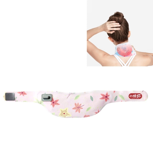 Graphene USB Far-infrared Electric Heating Neck with Cervical Spine and Neck Massager, Specification: DC Interface(Red Leaf)