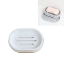 4 PCS Draining Double-layer Soap Shelf Travel Portable Soap Box, Colour: White
