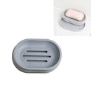 4 PCS Draining Double-layer Soap Shelf Travel Portable Soap Box, Colour: Gray
